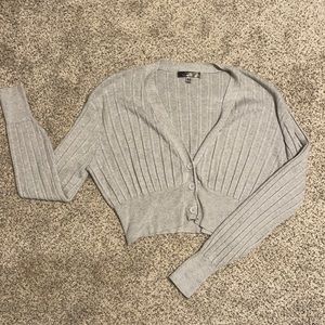 Made with Love - Blue Blush cropped cardigan SMALL